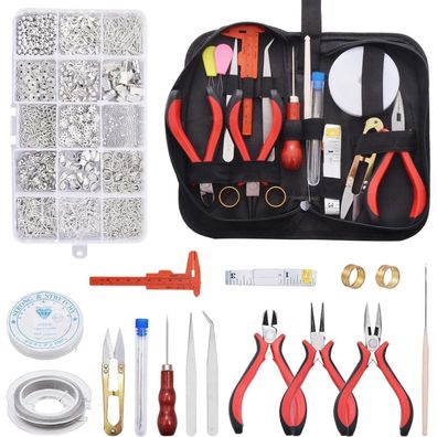 Schmuckherstellung Set 14tlg. 1300 pcs Zubehör Reparatur Werkzeug Kit