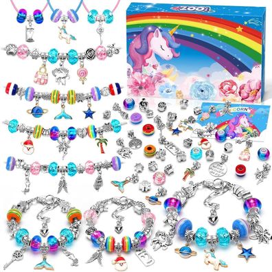 DIY Armband Bastelset Mädchen 6-8 Jahre Geschenkbox Perlen Schmuck Kit