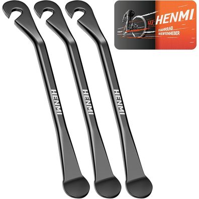 Fahrradreifenheber 3er Set Stahl - Stark & Langlebig, Montagewerkzeug