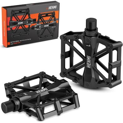 Fahrradpedale Aluminium MTB Pedale Abgedichtete Lager rutschfest 9/16 Zoll