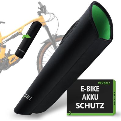 E-Bike Akku Schutzhülle 30-54cm - Transportschutz Kälte Schmutz - Schwarz