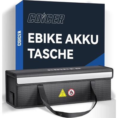 Coicer E-Bike Akku Tasche Schutz feuerfeste Box Lipo Fahrrad Safe Bag M