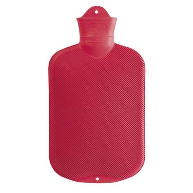Wärmflasche Doppellamelle 2,0 L rot