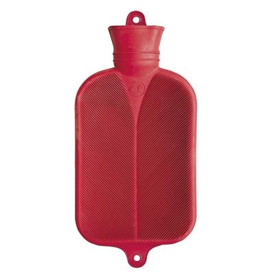 Wärmflasche Halblamelle 2,0 L rot