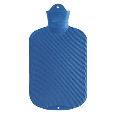 Wärmflasche Doppellamelle 2,0 L blau