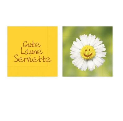 LaVida Servietten für Dich 20 Stück Gute Laune Serviette