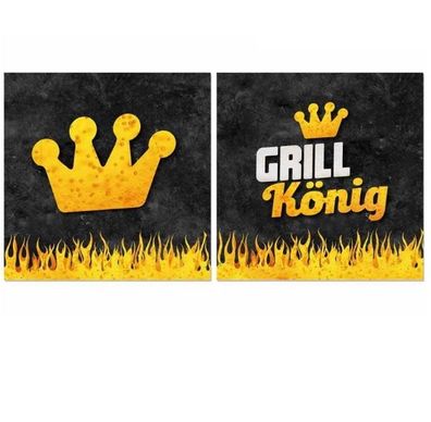 LaVida Servietten für Dich 20 Stück Grillkönig