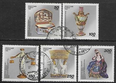 Russland gestempelt Michel Nummer 397-401