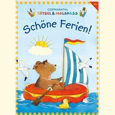 Rätsel - und Malbuch Schöne Ferien