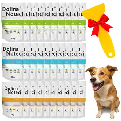 Nassfu Hundefutter Dolina Noteci Mix Geschmacksrichtungen 30×500 g mit Portion