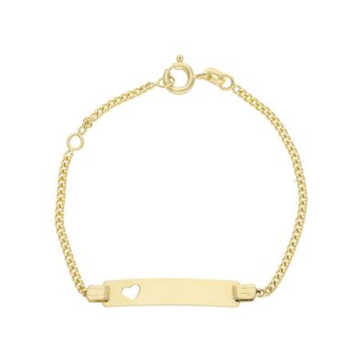 JuwelmaLux Gravur Armband 333 Gold Herz JL48-03-0006 Made in Germany