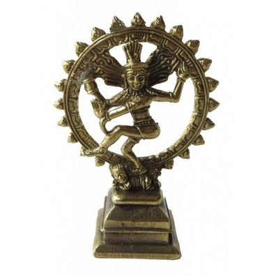 Shiva Narteshwara Messing 6,5cm Figur Statue Skulptur Gottheit Altarfigur Feng-Shui