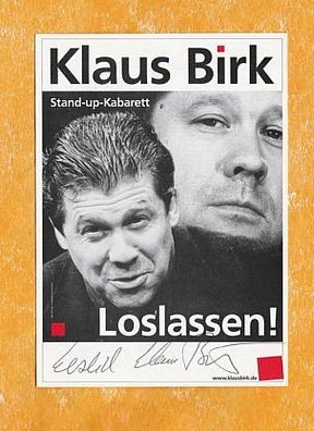 Klaus Birk ( Stand - up -Kabarett) - persönlich signiert