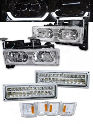 Chevrolet Silverado C/ K Tahoe Suburban Scheinwerfer Set LED Klar 94 - 99 1998 98