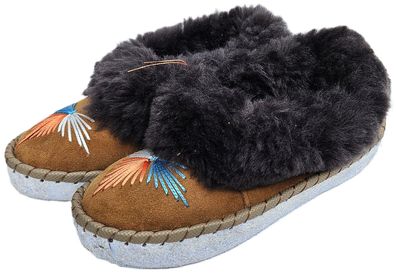 Lammfell Warme Hausschuhe Mokassin Gr.41 NEU, Schaffell/ -leder Handarbeit V.1.25
