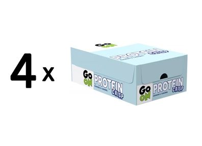 4 x Go On Nutrition Protein Crisp Bar (24x50g) Cookies and Caramel