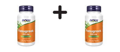 2 x Now Foods Fenugreek 500 mg (100 vcaps) Unflavoured