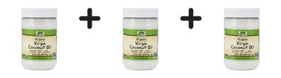 3 x Now Foods Coconut Oil (12oz)
