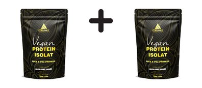 2 x Peak Vegan Protein Isolate (750g) Salted Peanut Caramel