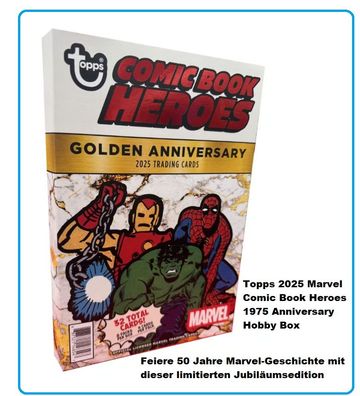 Topps 2025 Marvel Comic Book Heroes 1975 Anniversary Hobby Box
