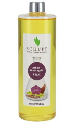 SCHUPP Aroma Massageöl Relax - Mischung aus Orangen- und Mandarinenöl - 500ml