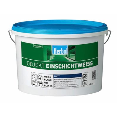 Herbol Objekt Einschichtweiss 12,5 Liter weiß
