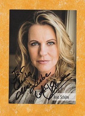 Anja Schüte( deutsche Schauspielerin ) - persönlich sgniert