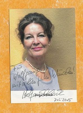 Helga Schlack ( deutsche Schauspielerin ) - persönlich sgniert (3)