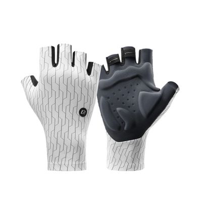 Rockbros Rennradhandschuhe - Schwarz/ Weiß
