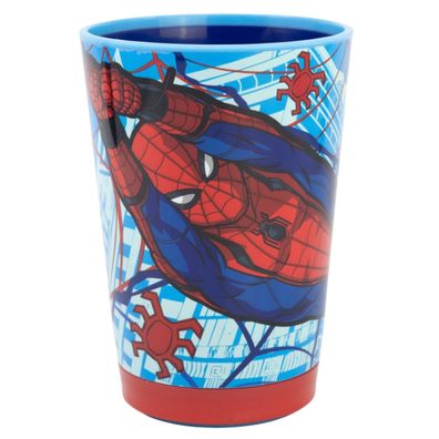 Spiderman Kippsicher Trinkbecher PP 470 ml Drop Safe Plastikbecher mit Smartgrip-S