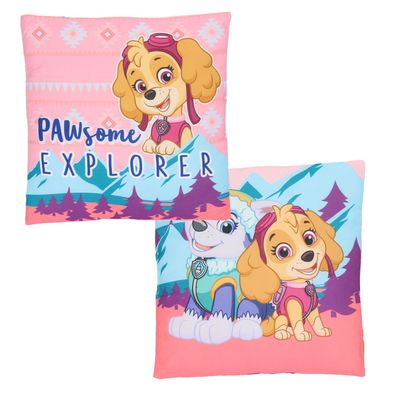 Paw Patrol Kissen Velours Kissen Ideal als Dekokissen