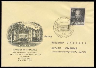 BERLIN 1952 Nr 100 BRIEF FDC X6E2CF2
