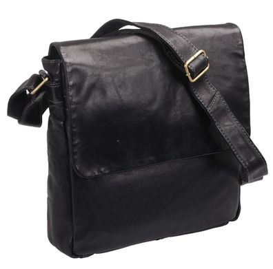 Handtasche Leder weich Damentasche, schwarz