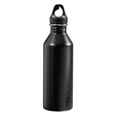 Coocazoo Edelstahl-Trinkflasche, Black schwarz; 0,75 Liter