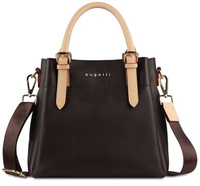 bugatti "Ella" Kurzgrifftasche M
 dunkelbraun, Damenhandtasche