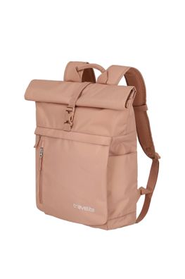 Travelite BASICS Rollup Rucksack, Puderrosa