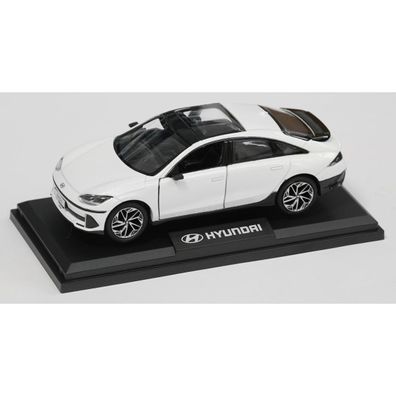 Original Hyundai IONIQ 6 Modellauto Maßstab 1:38 Miniatur Modell weiß KLG70AZ110WH