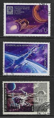 Sowjetunion gestempelt Michel-Nummer 3996-3998