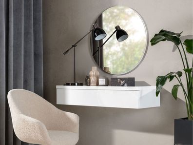 Schminktisch Navene mit Spiegel Schublade Kosmetiktisch Flur Frisierkommode M24