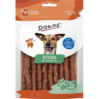 Dokas Dog Snack Sticks mit Hagebutte 12 x 105g
