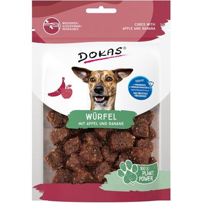Dokas Dog Snack Würfel mit Apfel und Banane 5 x 105g