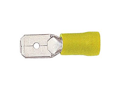 Flachstecker Teilisolierter Quetschverbi Querschnitt: 4,0 - 6,0 mm&sup2; Steckerm