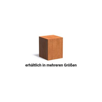 Adezz Sockel Corten-Stahl Gartendeko Podest Standfuß bis zu 150 kg