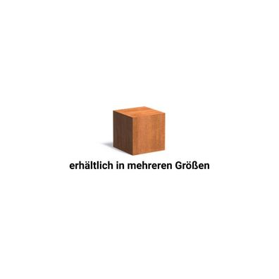 Adezz Sockel Corten-Stahl Gartendeko Podest Standfuß bis zu 150 kg