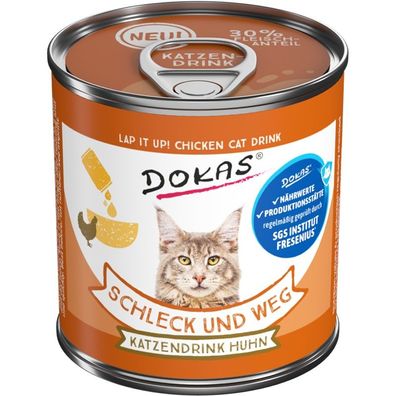 Dokas Schleck und weg Katzendrink Huhn 18 x 100g