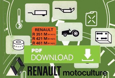 Betriebsanleitung Renault R351M R421M R461M (R7411), R421M(R7421), R461M(R7431)
