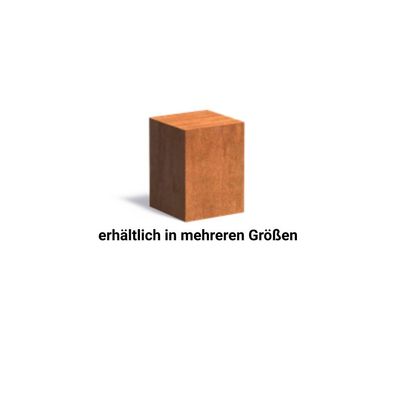 Adezz Sockel Corten-Stahl Gartendeko Podest Standfuß bis zu 150 kg