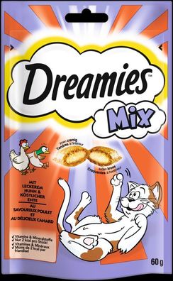 Dreamies Cat Snack Mix mit Huhn & Ente 6 x 60g