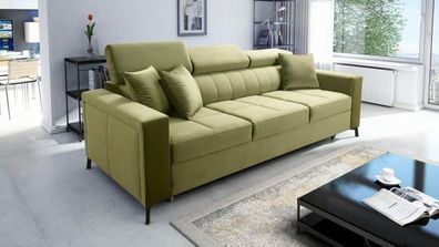 Best For Home Schlafsofa Simon - 3-Sitzer Sofa 236 cm mit Schlaffunktion & Stauraum
