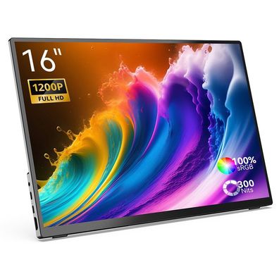 MINIX SF16T Tragbarer Monitor mit Touchpanel, Bildwiederholfrequenz 120 Hz, Schwarz